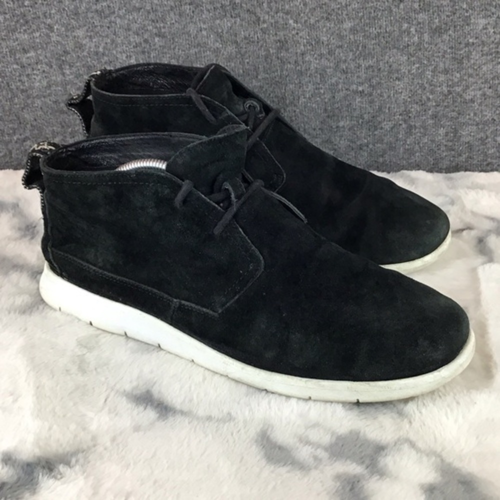 UGG Dustin Suede Leather Lace-Up Black‎ Men's  Chukka Boots Size 10